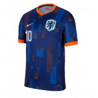 Camiseta Países Bajos Memphis Depay #10 Segunda Equipación Replica Eurocopa 2024 mangas cortas